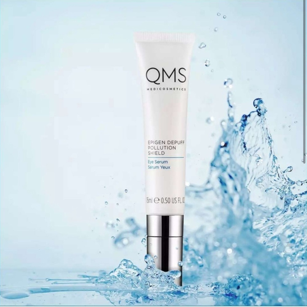 NIB 15mL QMS Medicosmetics Epigen Depuff Polution Shield Eye Serum